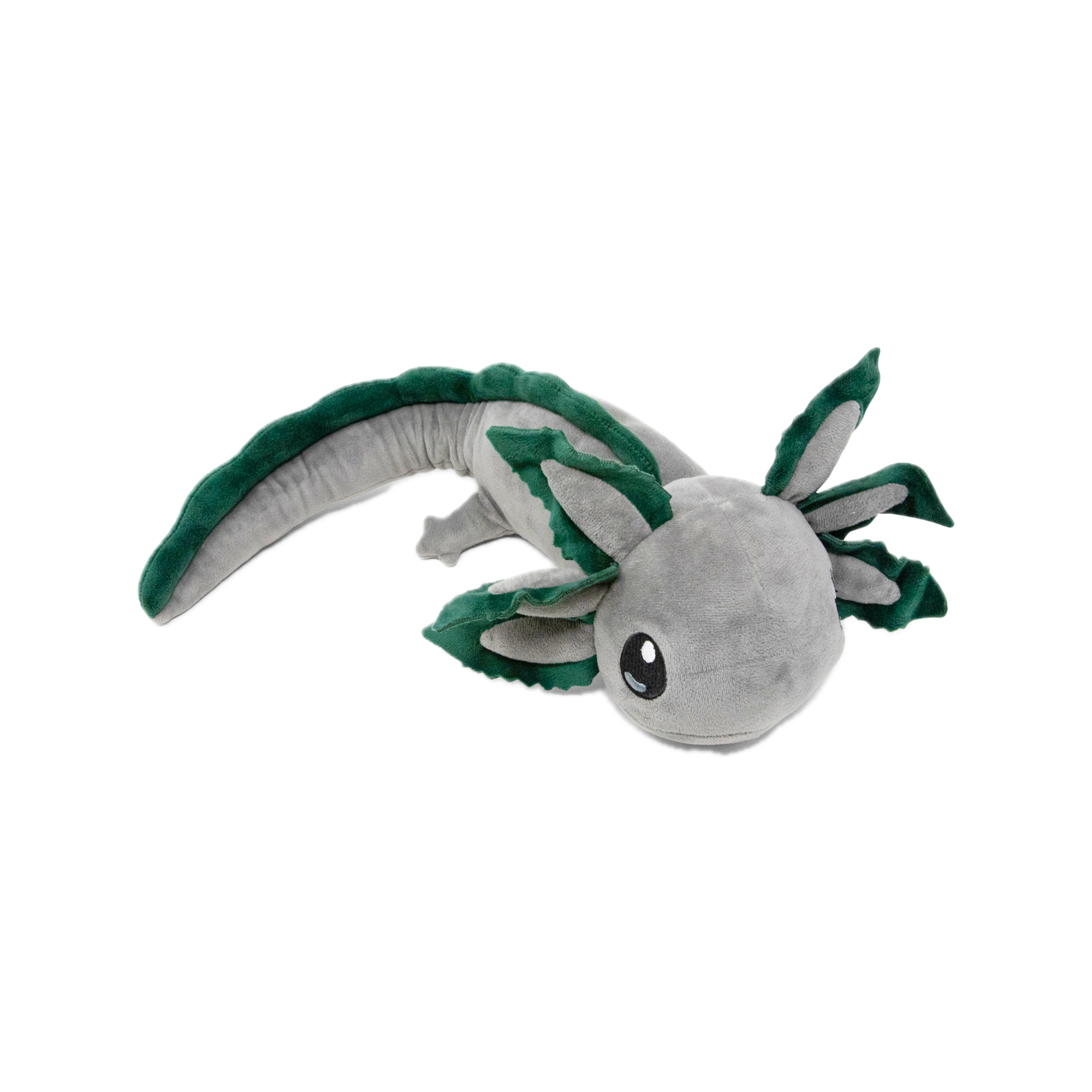Gray Weighted Realistic Axolotl Plush - 2lbs (0.9kg)