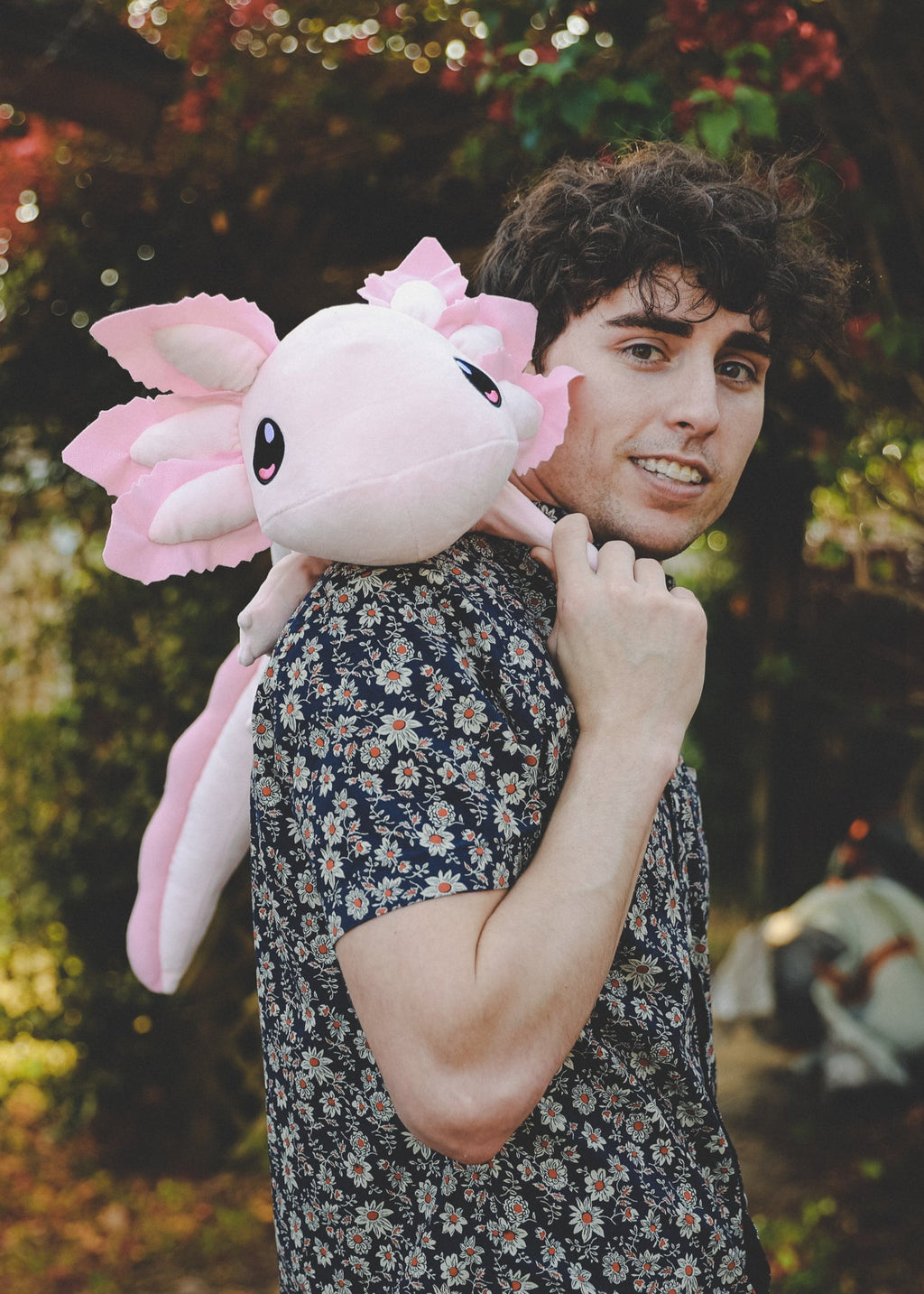 4lb Weighted Realistic Axolotl Plush - Pink (1.8kg)