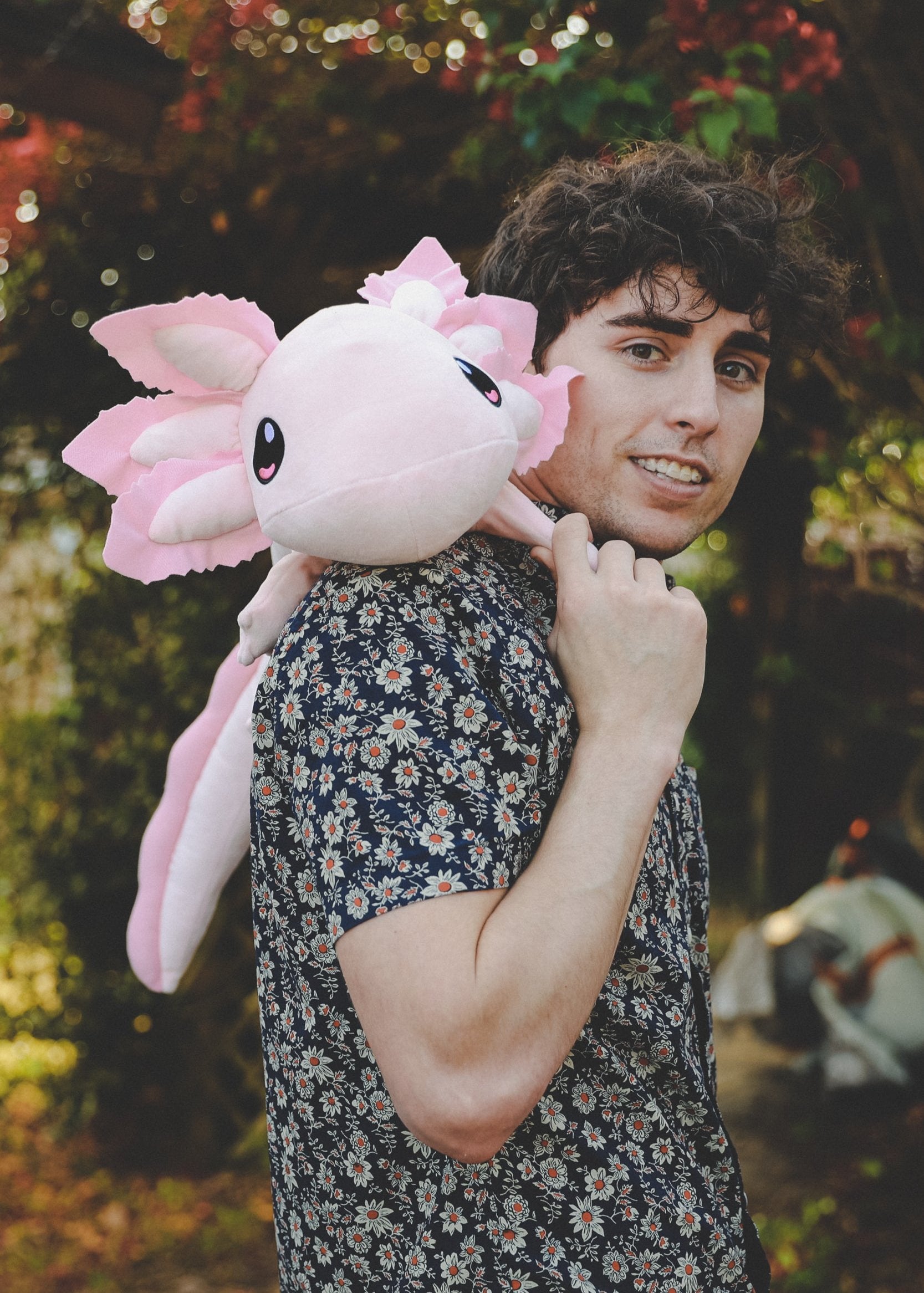 4lb Weighted Realistic Axolotl Plush - Pink (1.8kg)