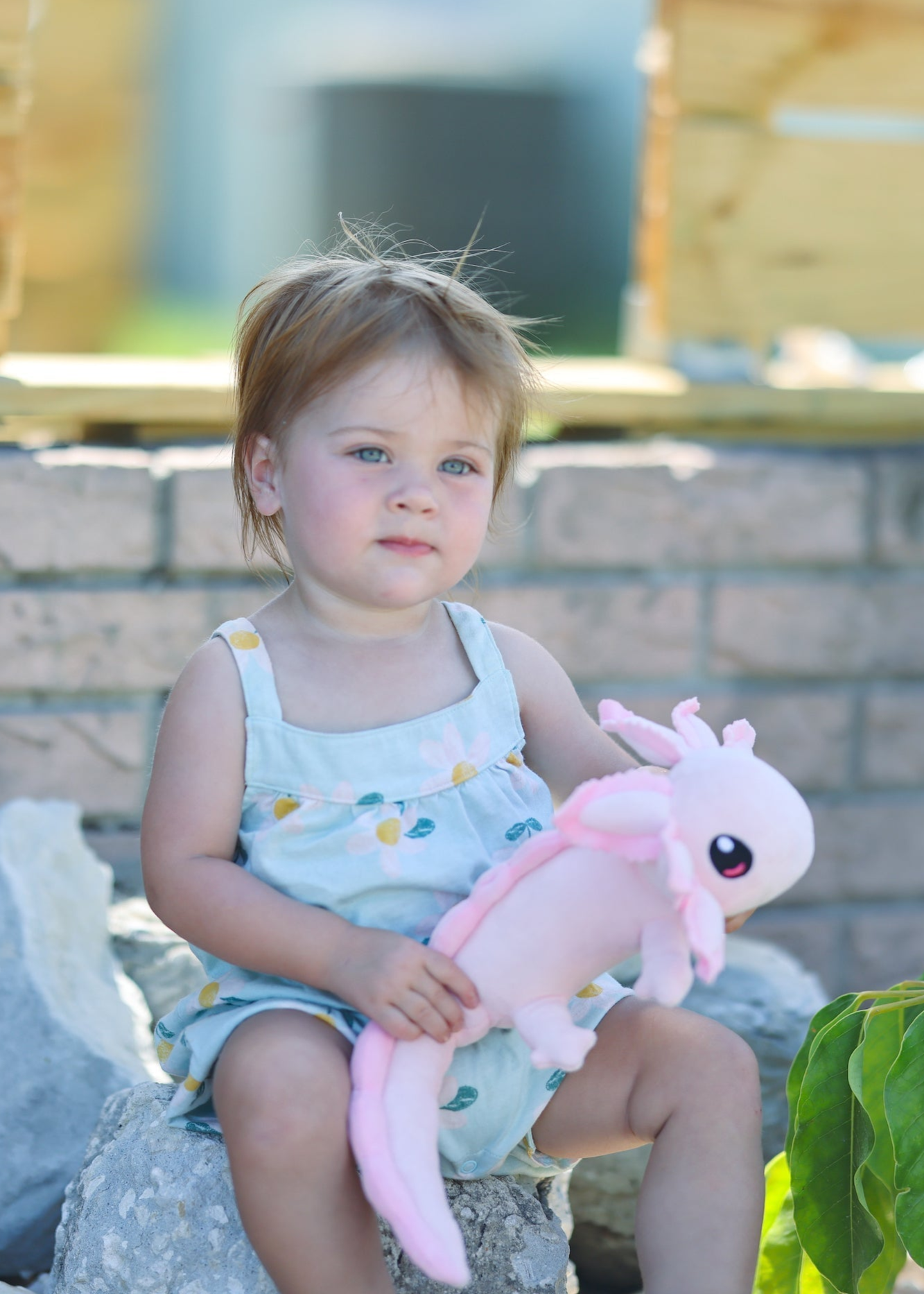 Mini Pink Realistic Axolotl Plush