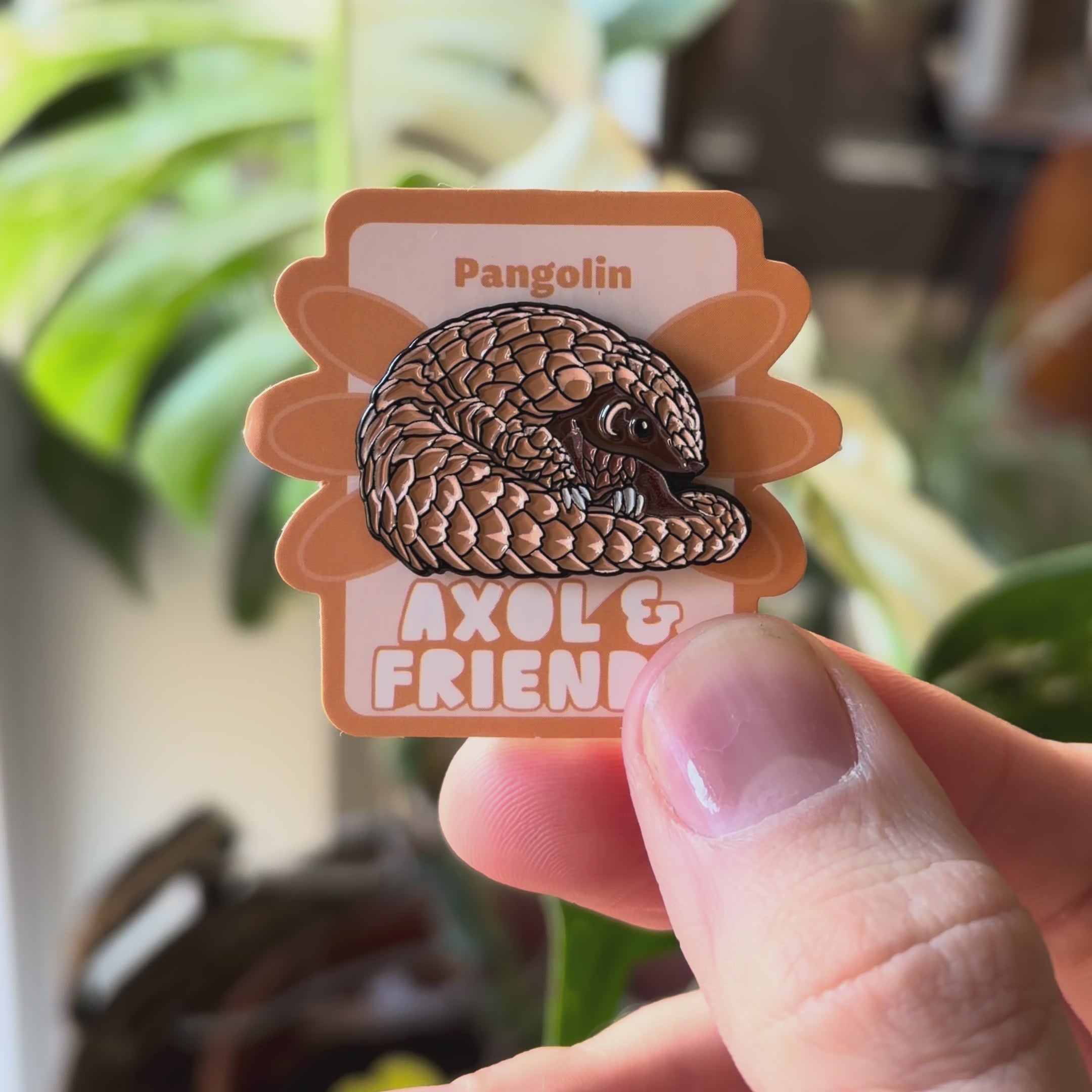 Cute Pangolin Soft Enamel Pin