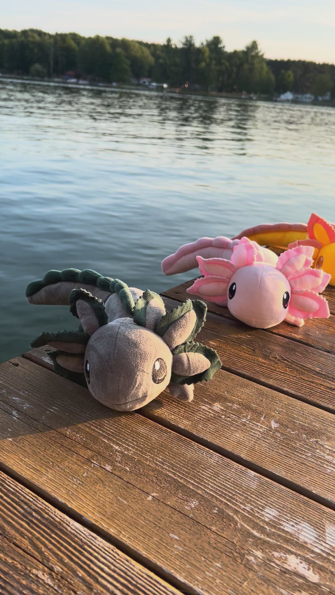 Mini Gray Realistic Axolotl Plush