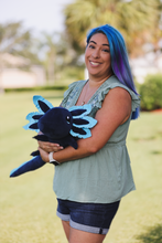 4lb Blue Weighted Realistic Axolotl Plush