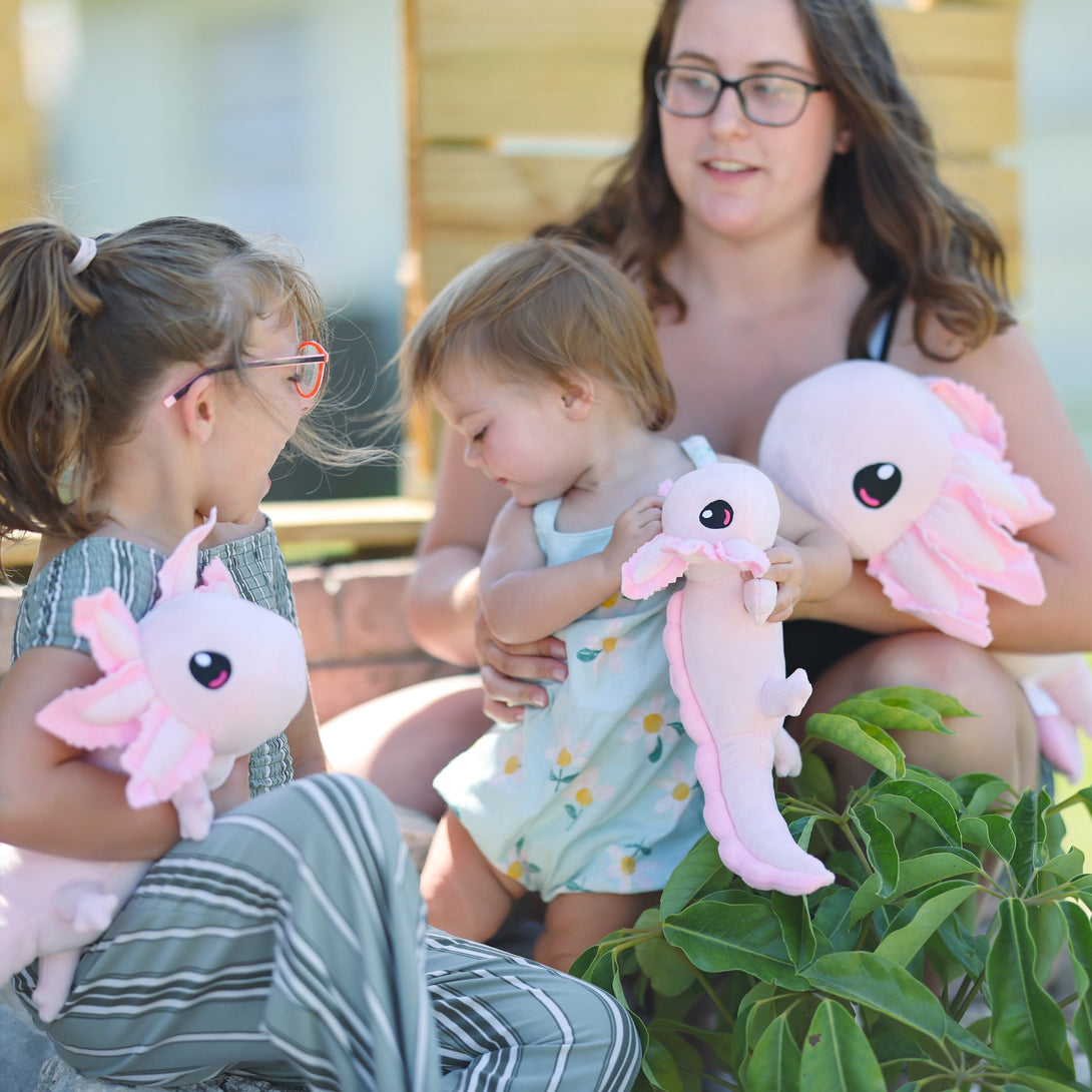 Realistic Axolotl Weighted Plush