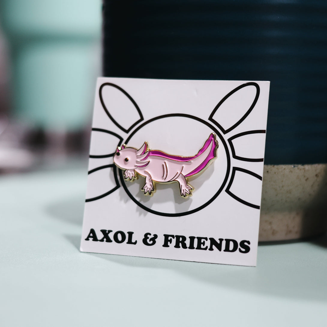 Pink Axolotl Pin