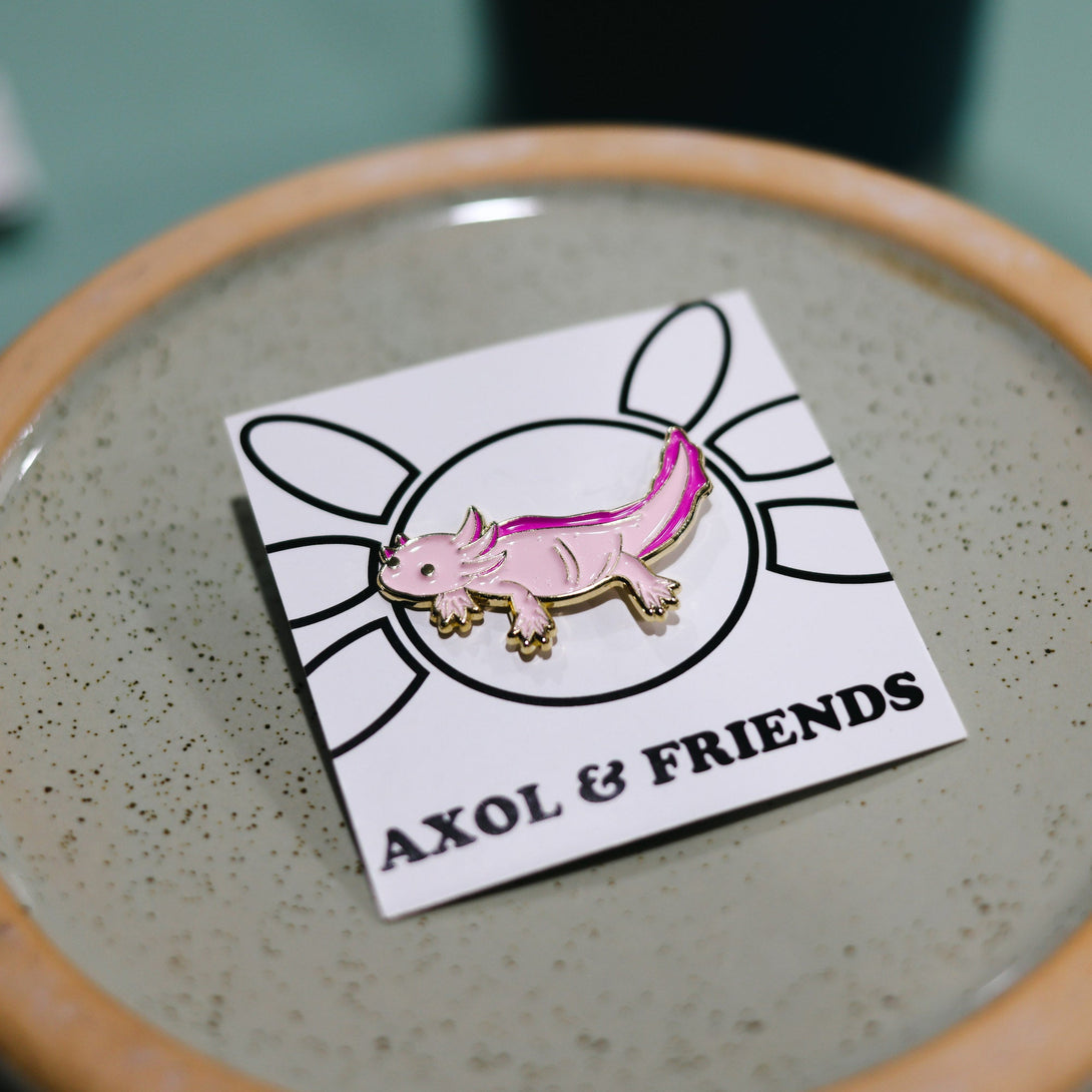 Pink Axolotl Pin