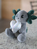 Grey Valentine's Axol the Axolotl with Holographic Heart