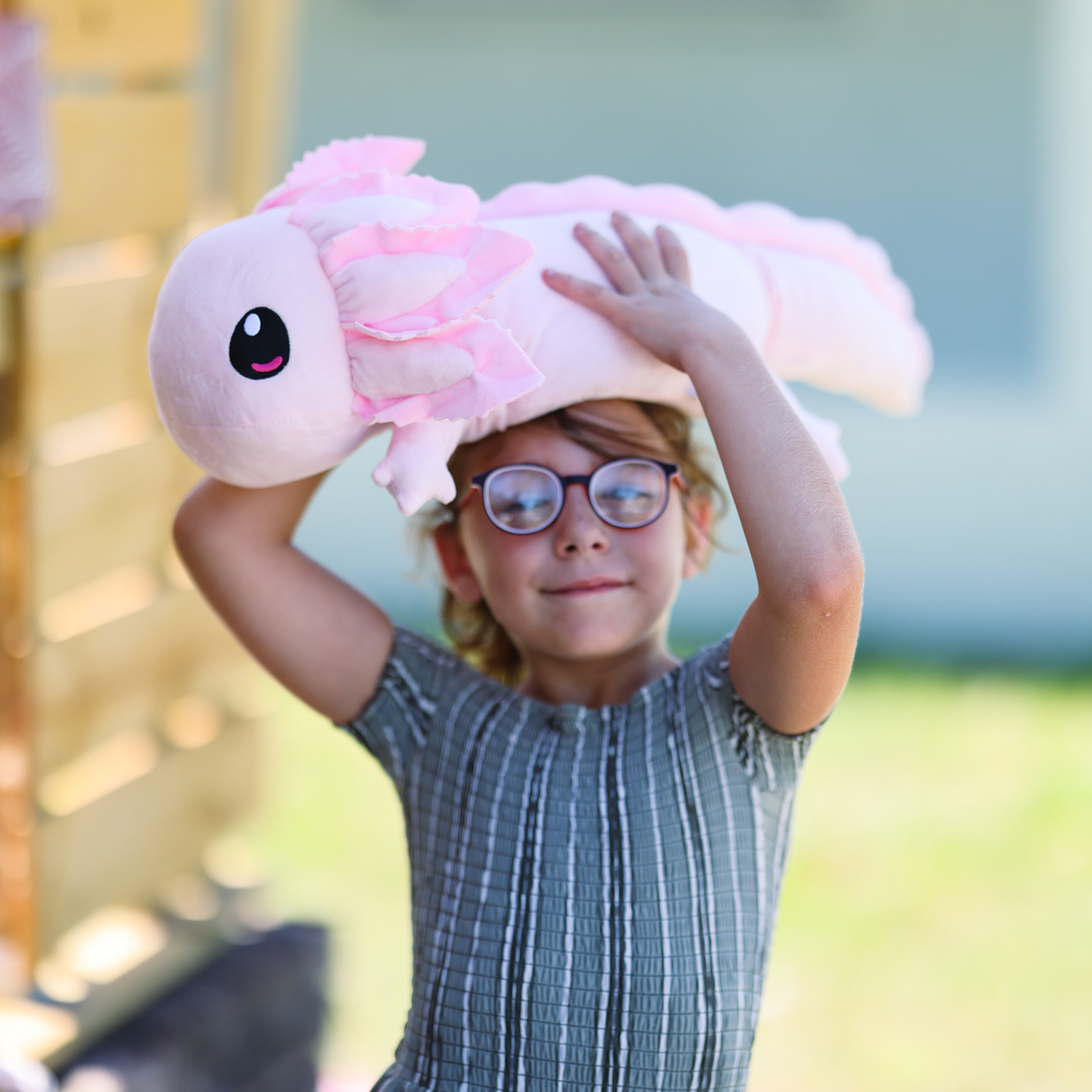 Realistic Axolotl Weighted Plush Large (4Lbs)