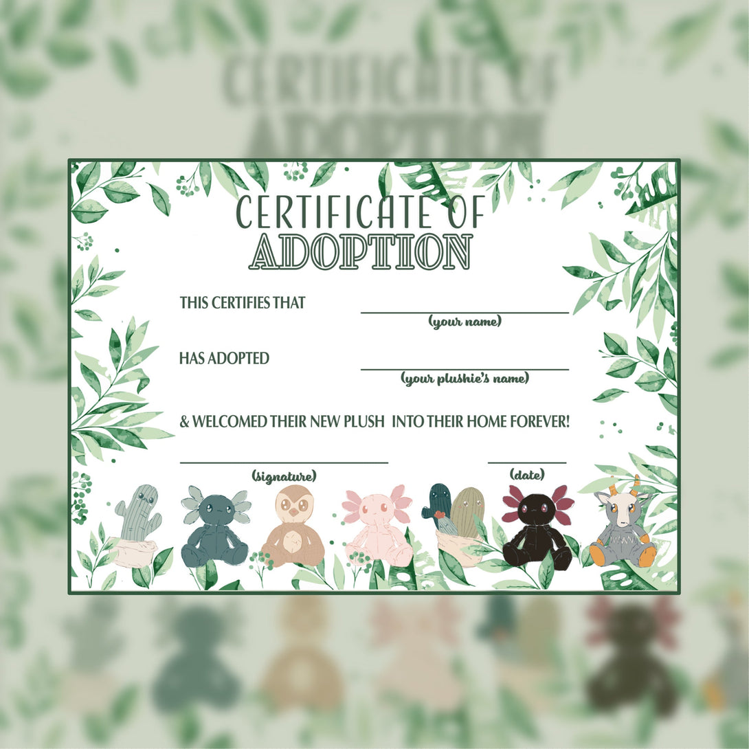 Adoption Certificate – Axol and Friends adoption-certificate-axol-and-friends