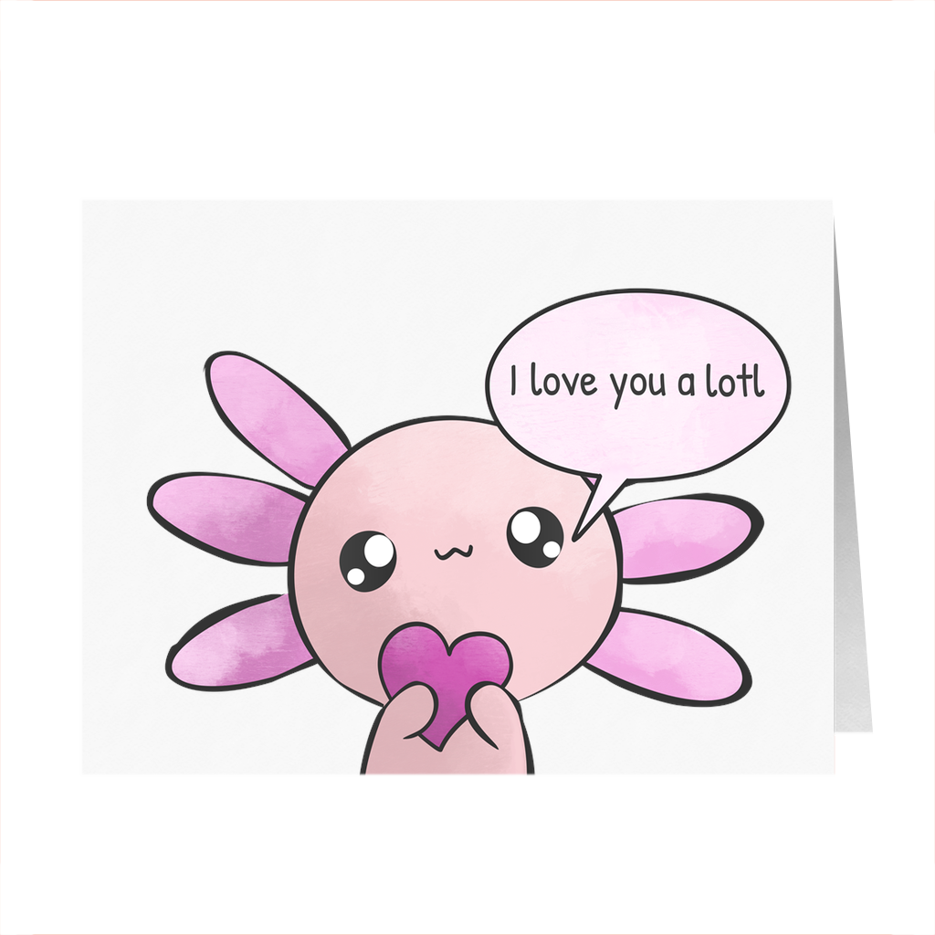 I Love You A Lotl Card 111# Matte Cover / 4.25X5.5 Inch 5 Cards