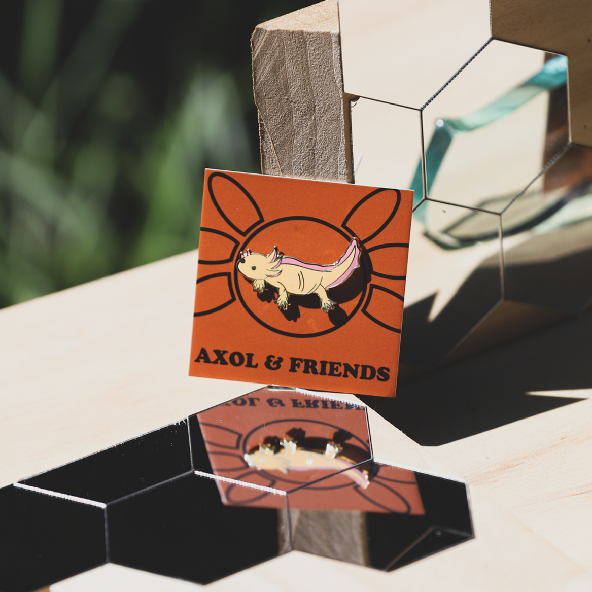 Yellow Axolotl Pin